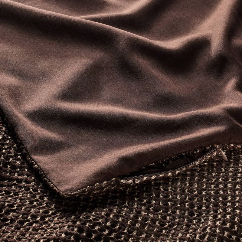 slide 3 of 3, Standard Textured Waffle Pillow Sham Dark Fig - Casaluna™, 1 ct