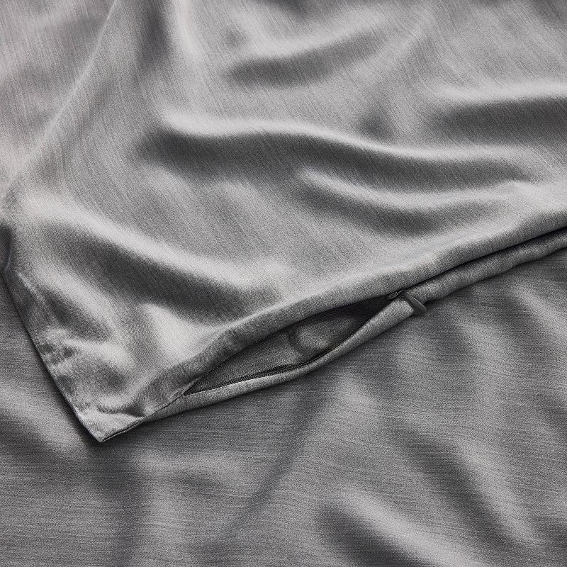 slide 5 of 6, Full/Queen Rayon from Bamboo Duvet Set Dark Gray - Casaluna™, 1 ct
