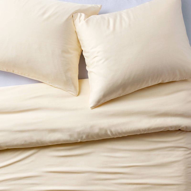 slide 3 of 6, Full/Queen Rayon from Bamboo Duvet Set Natural - Casaluna™, 1 ct
