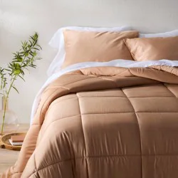 Full/Queen Rayon from Bamboo Comforter Set Light Adobe Clay - Casaluna™