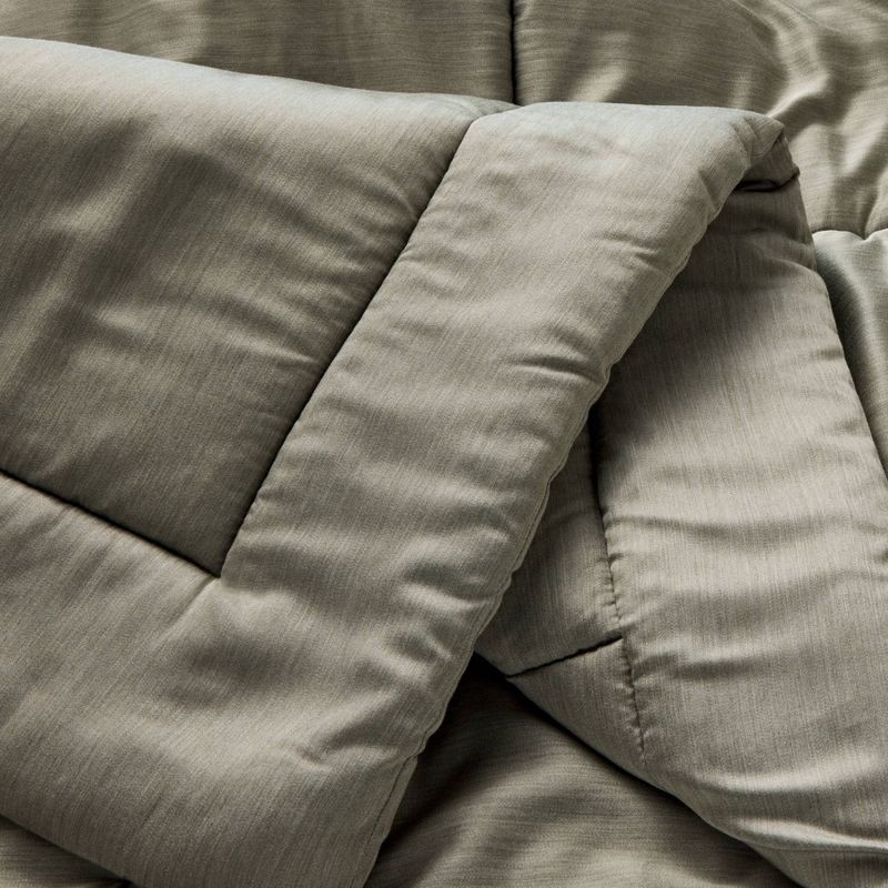 slide 4 of 6, Full/Queen Rayon from Bamboo Comforter Set Olive Green - Casaluna™, 1 ct