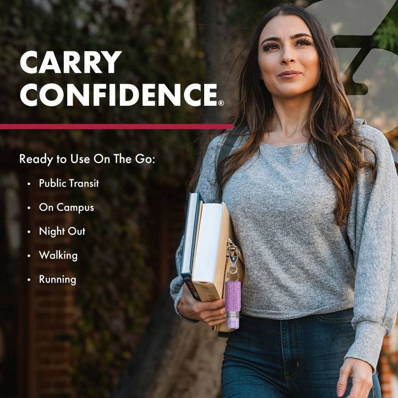 slide 6 of 7, Sabre 2pk Hardcase Pepper Spray with Quick Release Lavendar and Black, 2 ct