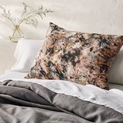 King Euro Heavyweight Linen Blend Throw Decorative Pillow Impressionist Print - Casaluna™