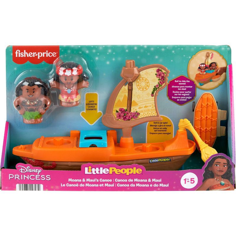 slide 6 of 6, Little People Disney Princess Moana Boat, 1 ct
