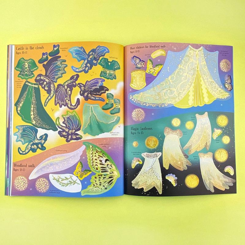 slide 4 of 5, Usborne Books Sticker Dolly Dressing Magical Kingdom - by Fiona Watt (Paperback), 1 ct