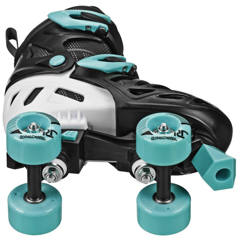 slide 3 of 5, Roller Derby Youth Adjustable Roller Skates - Blue/Black 3-6: Indoor/Outdoor Use, 4 Wheels, 1 ct