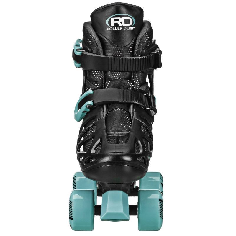 slide 4 of 5, Roller Derby Youth Adjustable Roller Skates - Blue/Black 3-6: Indoor/Outdoor Use, 4 Wheels, 1 ct