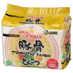 Sapporo Ichiban Japanese Tonkotsu Ramen Noodles - 18.5oz/5ct