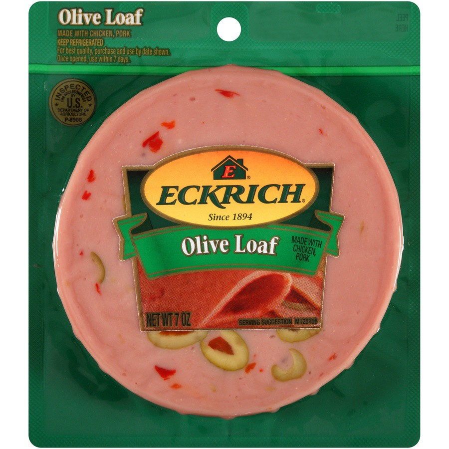 slide 1 of 7, Eckrich Sliced Olive Loaf, 7 oz., 7 oz