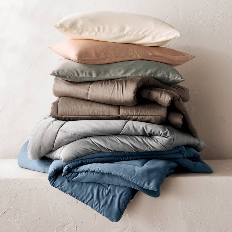 slide 6 of 6, Full/Queen Rayon from Bamboo Comforter Set Natural - Casaluna™, 1 ct