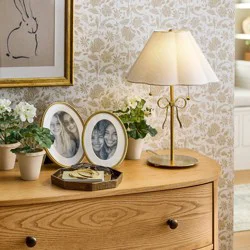 Threshold designed w/Studio McGee Stick Lamp with Bow Brass - Threshold™ designed with Studio McGee