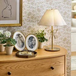 Threshold designed w/Studio McGee Stick Lamp with Bow Brass - Threshold™ designed with Studio McGee