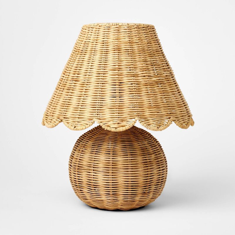 slide 2 of 4, Threshold designed w/Studio McGee Table Lamp with Woven Base and Woven Shade - Threshold™ designed with Studio McGee, 1 ct