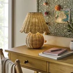 Threshold designed w/Studio McGee Table Lamp with Woven Base and Woven Shade - Threshold™ designed with Studio McGee