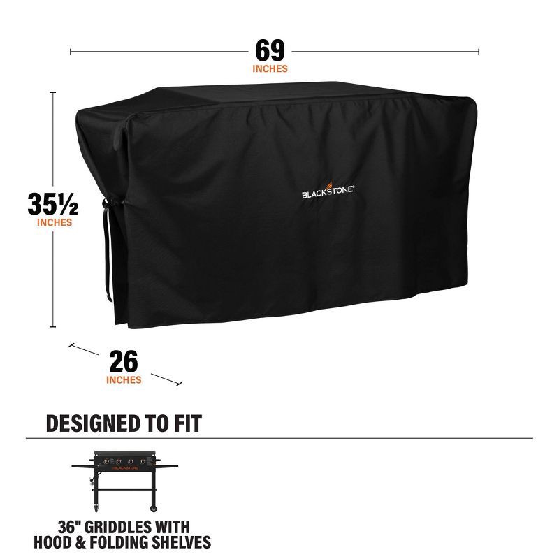 slide 6 of 6, Blackstone 69" Griddle Cover Black, 1 ct