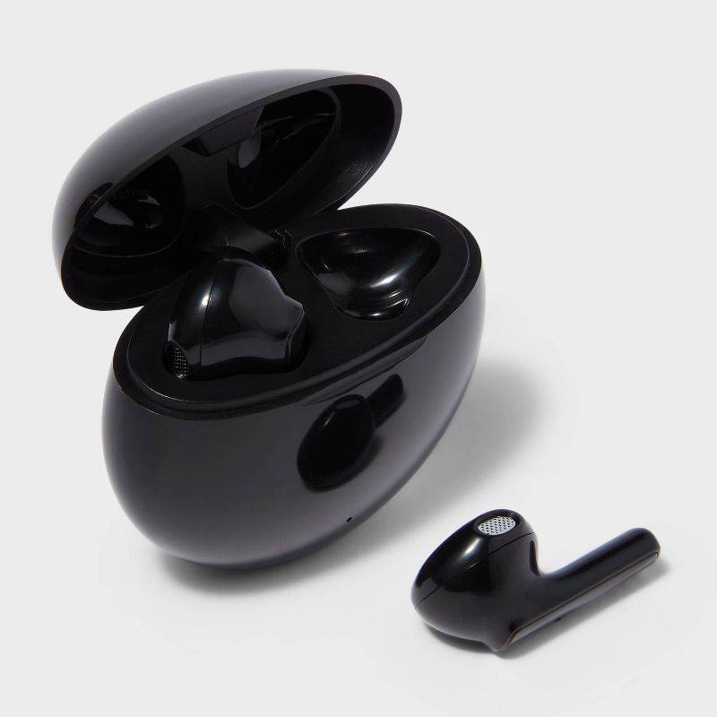 slide 1 of 4, True Wireless Bluetooth Earbuds - heyday™ Black: In-Ear Headphones, 5hr Battery Life, 1 ct
