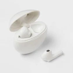 True Wireless Bluetooth Earbuds - heyday™ White: In-Ear Headphones, Polyurethane Cushion