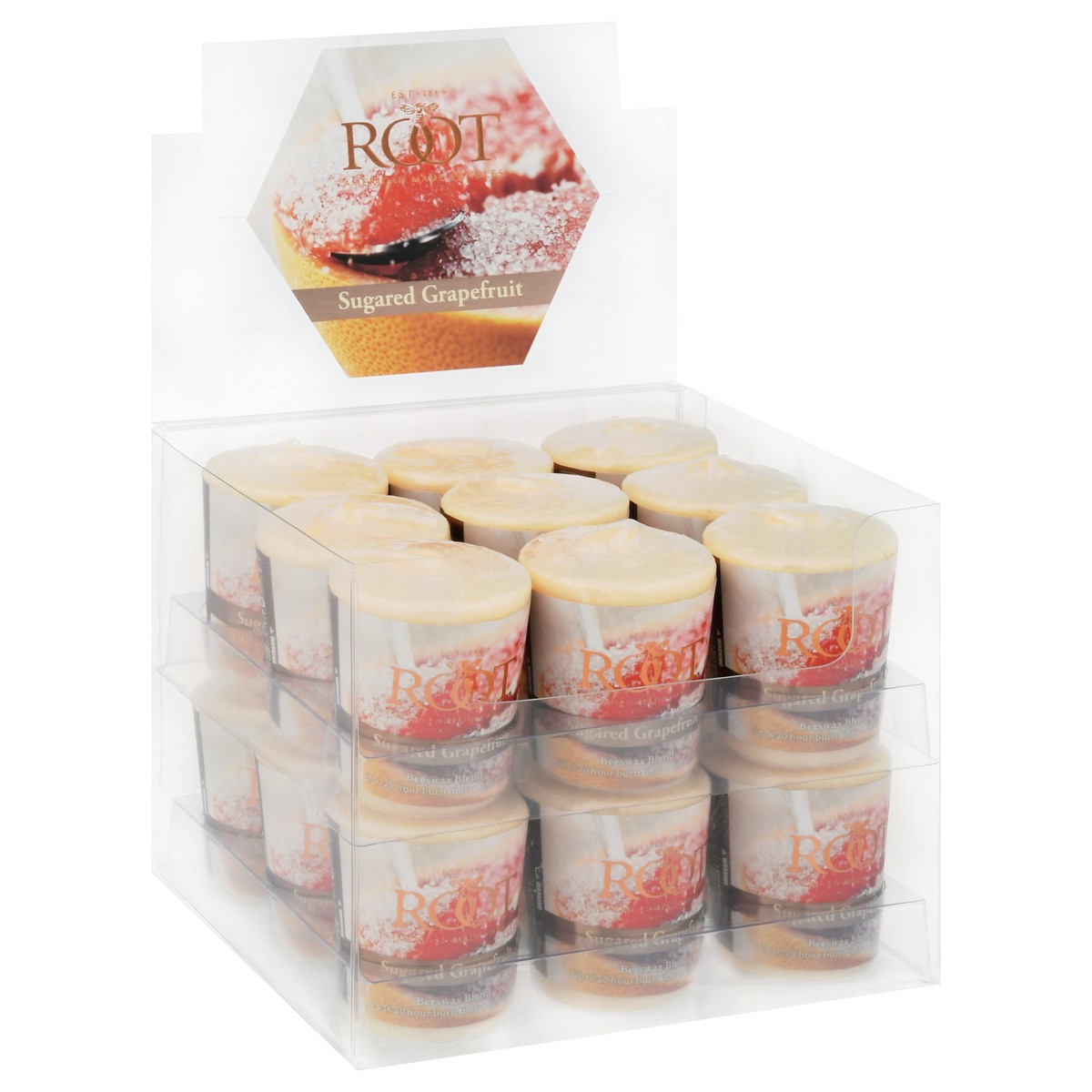 slide 4 of 12, Root Sugared Grapefruit Votive Candle 1 ea, 1 ct