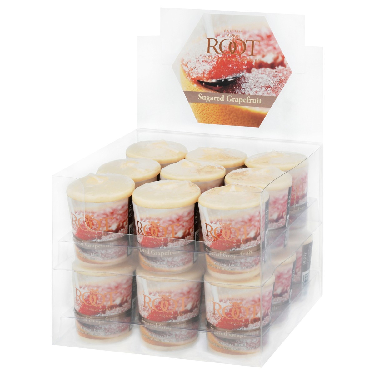 slide 10 of 12, Root Sugared Grapefruit Votive Candle 1 ea, 1 ct