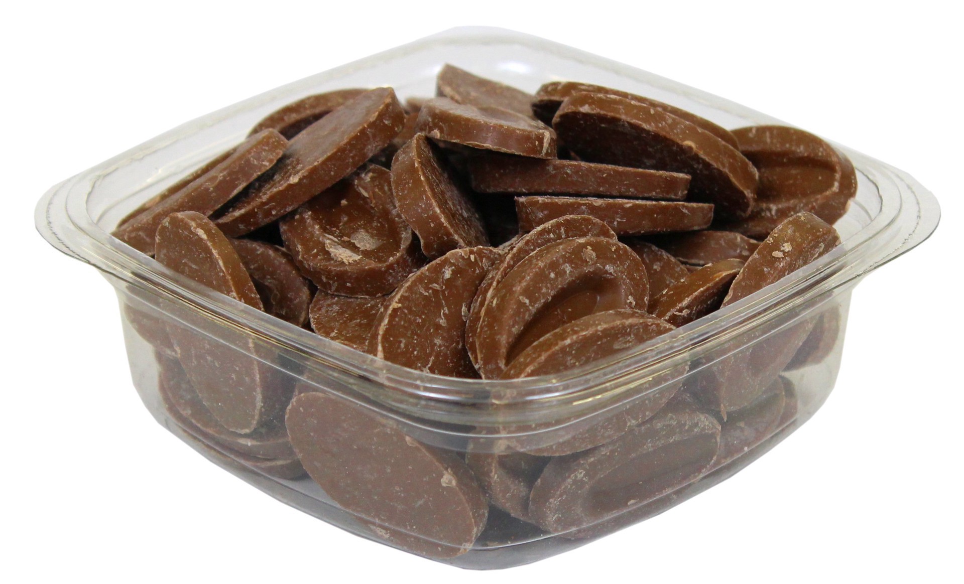 slide 1 of 1, Valrhona 36% caramelia chocolate discs, per lb