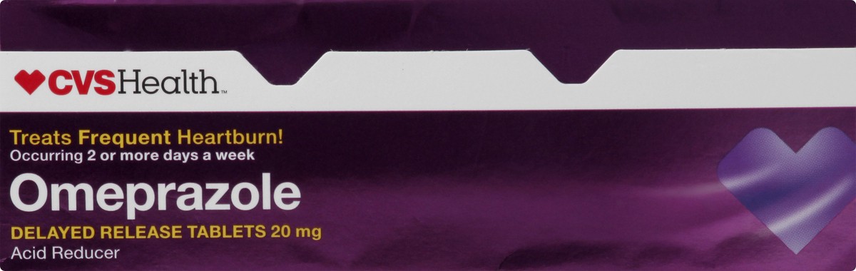 slide 9 of 11, CVS Health Omeprazole Delayed Release Acid Reducer Tablets, 20 Ct, 3 ct