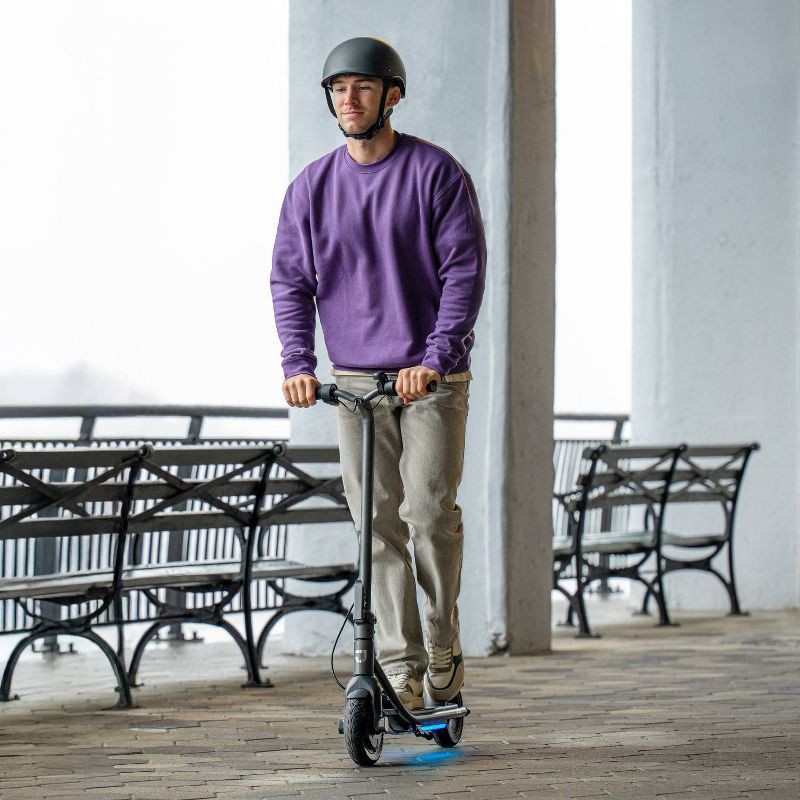 slide 7 of 9, Jetson Loomis Electric Scooter - Gray: Bluetooth, Folds, Hand-Operated Brakes, LED Lights, 1 ct