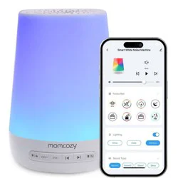 Momcozy Noise Machine for Baby Sleeping with Night Light - White