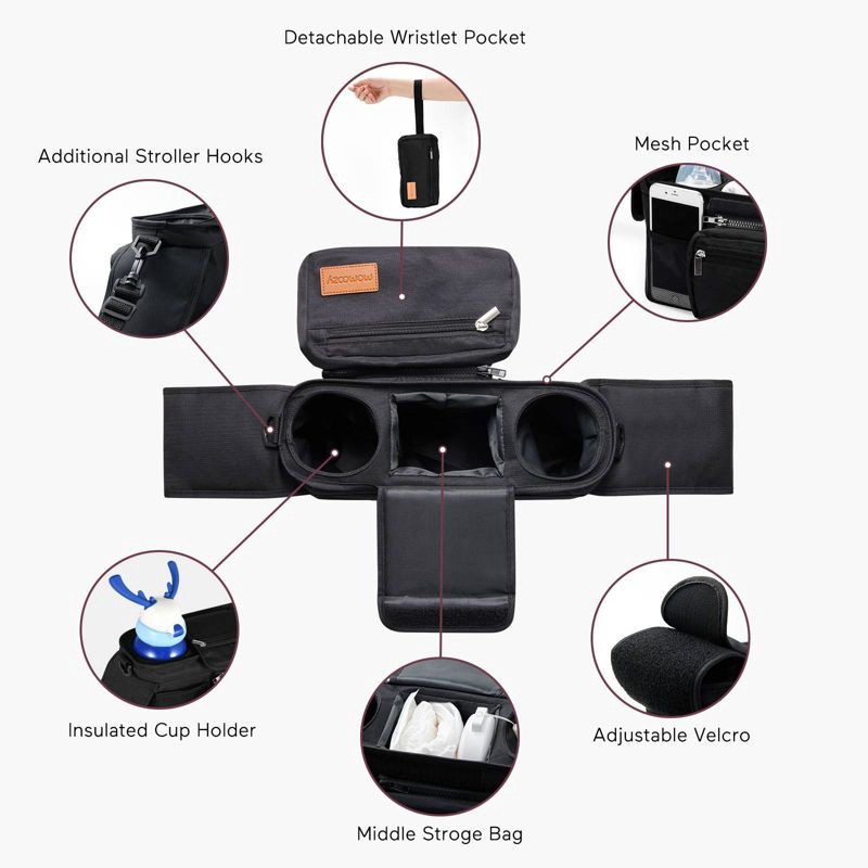 slide 5 of 9, Momcozy Stroller Organizer Handbag, 1 ct