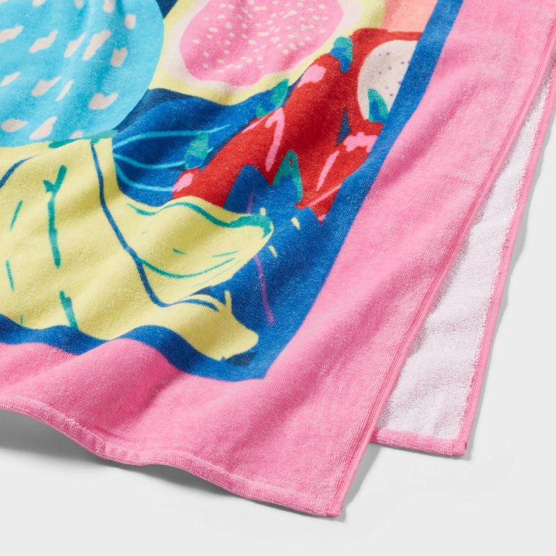 slide 3 of 4, Tropical Fruit Beach Towel - Sun Squad™, 1 ct