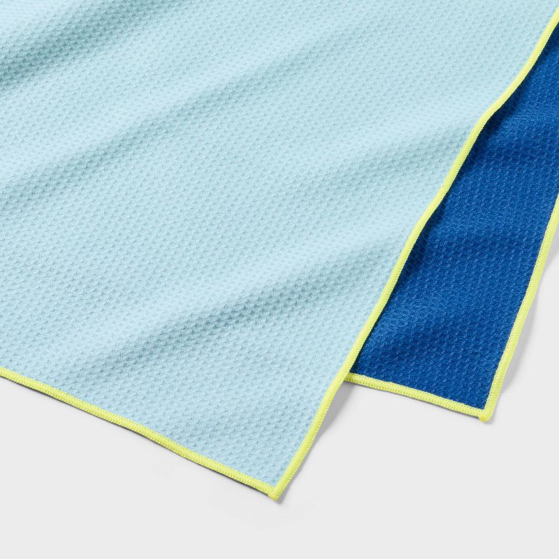 slide 3 of 4, Blue Ombre XL Sand Resist Beach Towel - Sun Squad™, 1 ct