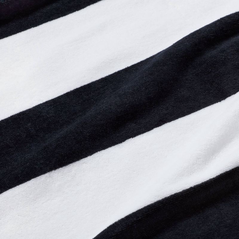 slide 4 of 4, Striped Beach Towel Black/White - Sun Squad™, 1 ct