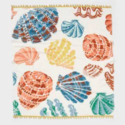 Sea Shells Oversized Jumbo Beach Towel - Threshold™