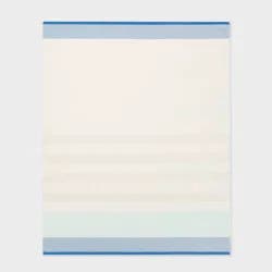 Tan Striped Oversized Jumbo Beach Towel - Sun Squad™