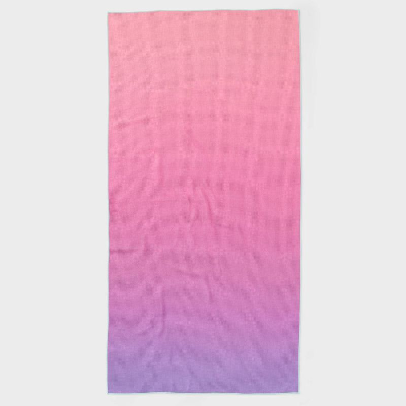 slide 1 of 4, Pink Ombre XL Sand Resist Beach Towel - Sun Squad™, 1 ct