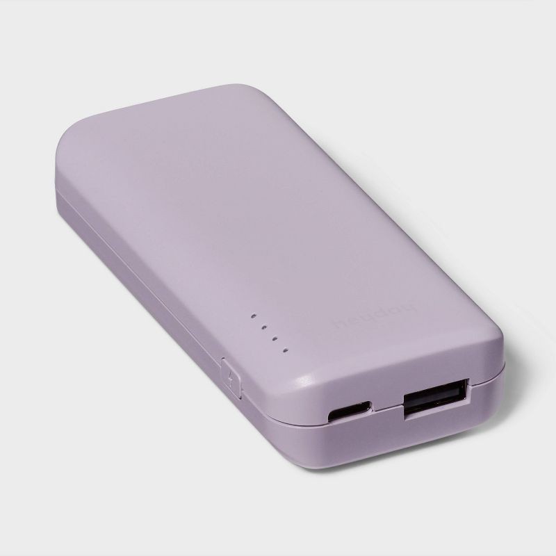 slide 1 of 3, 4000mAh Power Bank - heyday™ Lavender: USB-C Cable, Charge Indicator Light, 1 ct