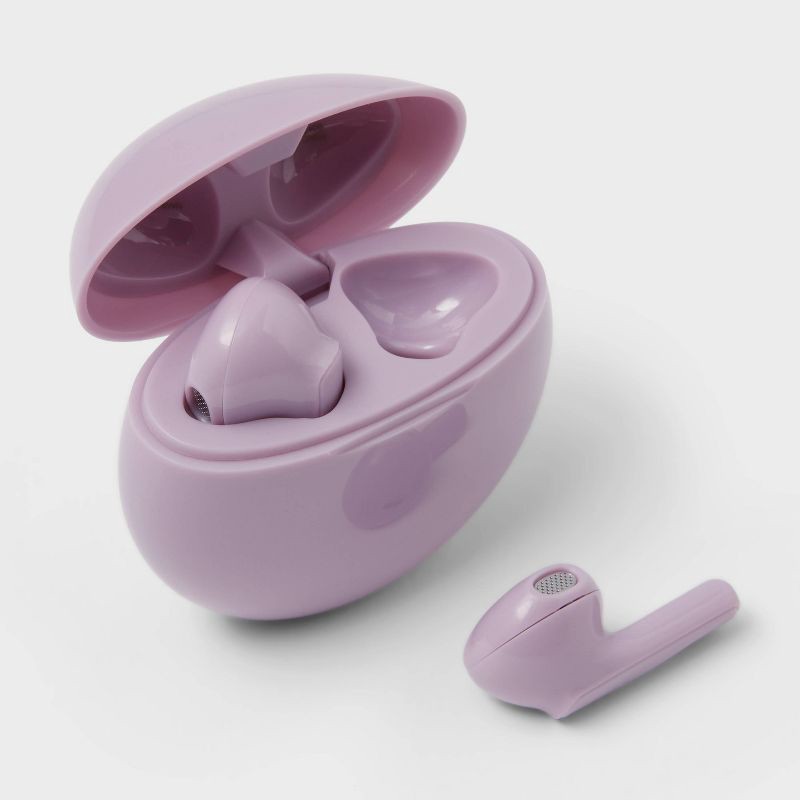 slide 3 of 4, Wireless Bluetooth Earbuds - heyday™ Pastel Lavender: True Wireless, 5-Hour Charge, 1 ct