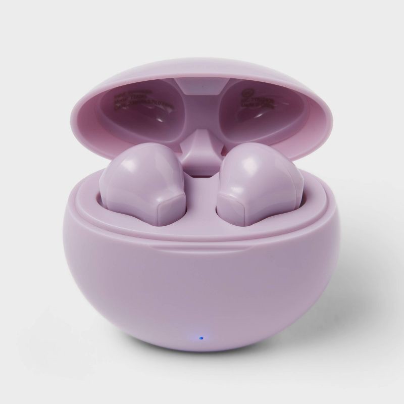 slide 1 of 4, Wireless Bluetooth Earbuds - heyday™ Pastel Lavender: True Wireless, 5-Hour Charge, 1 ct