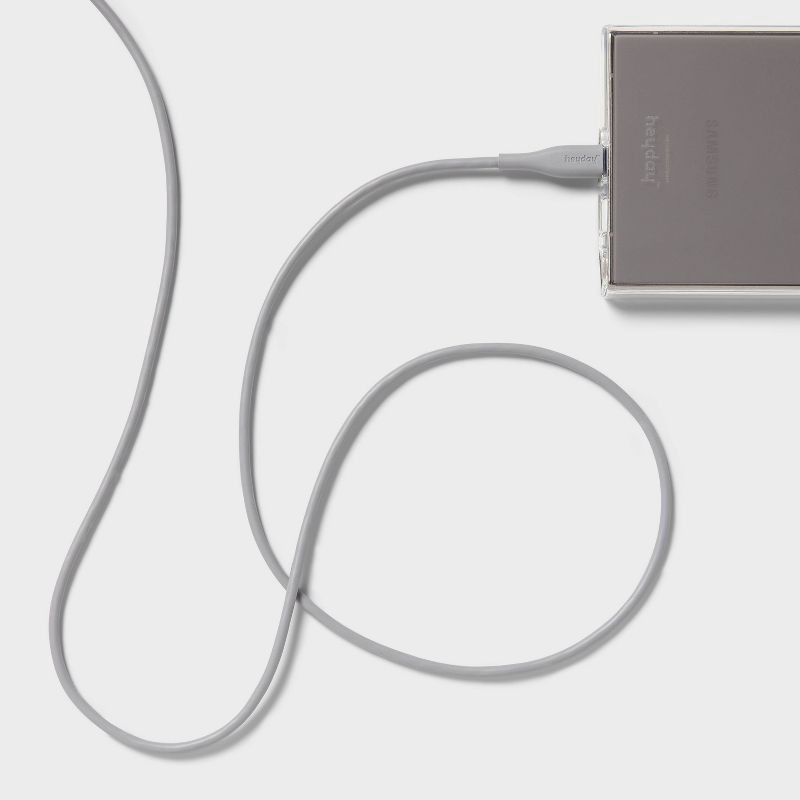 slide 2 of 3, 3' USB-C to USB-C Cable - heyday™ Dove, 1 ct