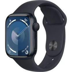 Apple Watch Series 9 GPS (2024) 41mm Midnight Aluminum Case with Midnight Sport Band - S/M