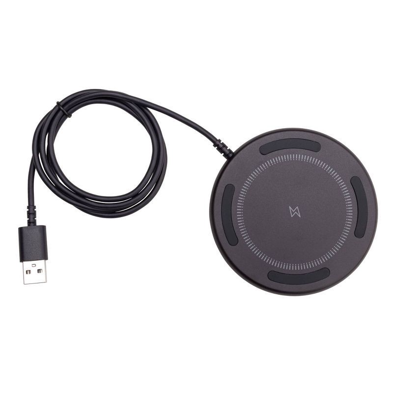 slide 2 of 6, 10W Qi Charging Pad - dealworthy™ Black: Wireless Charger, Magnetic Mount, 1 ct
