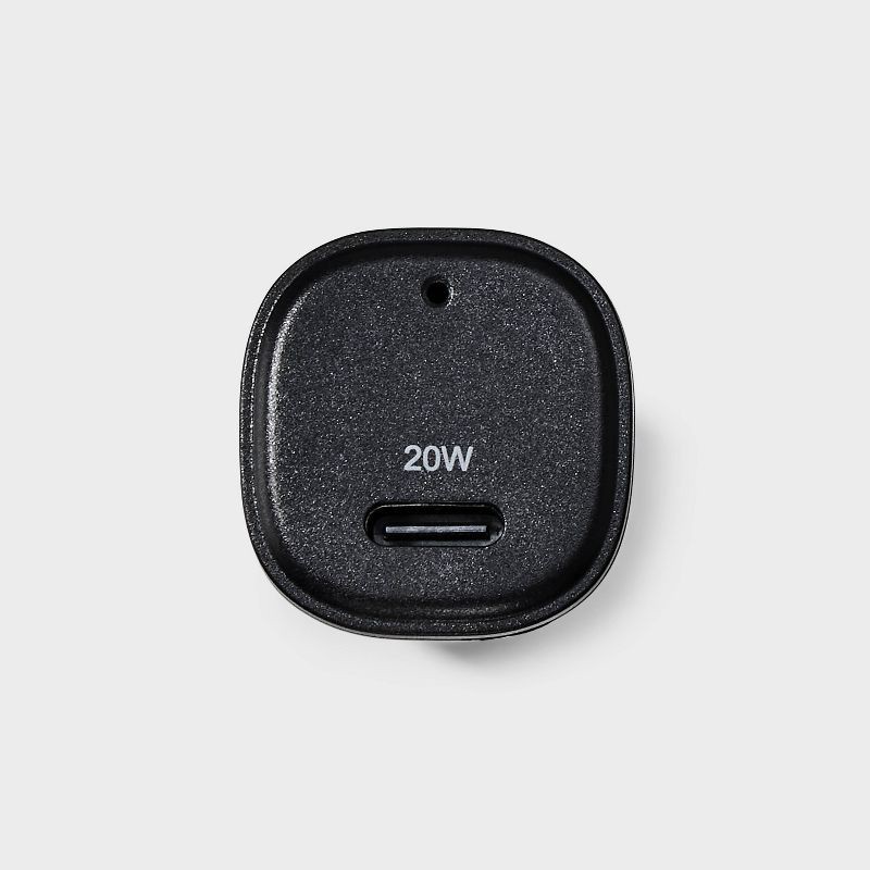 slide 4 of 4, Single Port 20W USB-C Car Charger - dealworthy™ Black, 1 ct