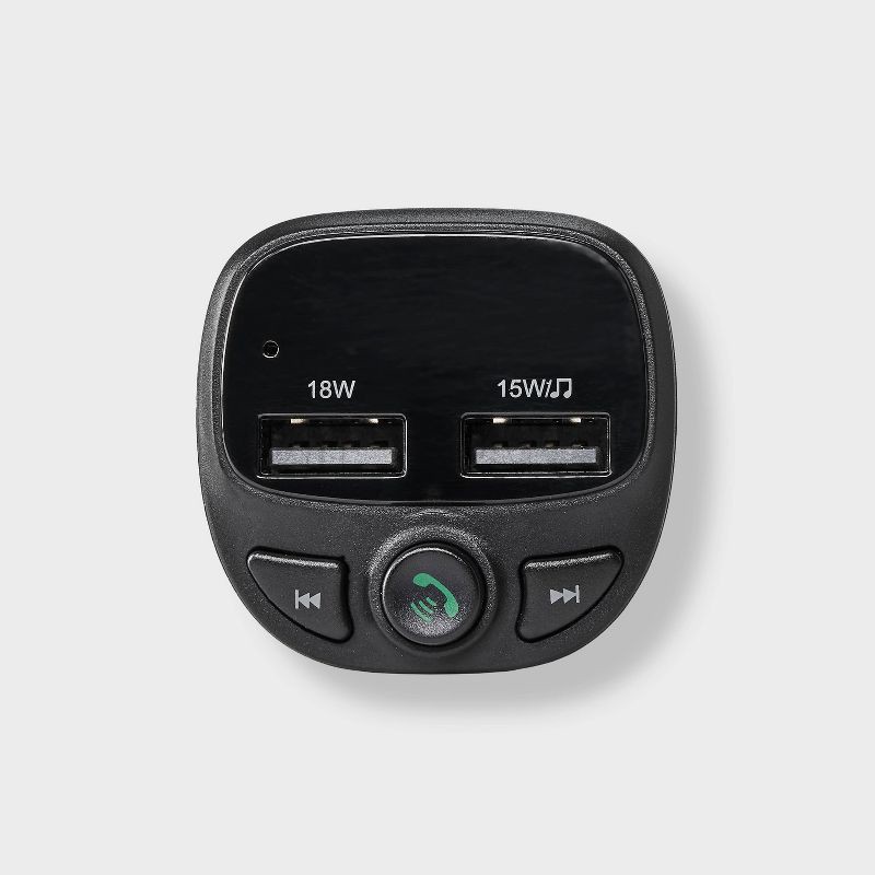 slide 4 of 4, FM Bluetooth Transmitter - dealworthy™ Black, 1 ct