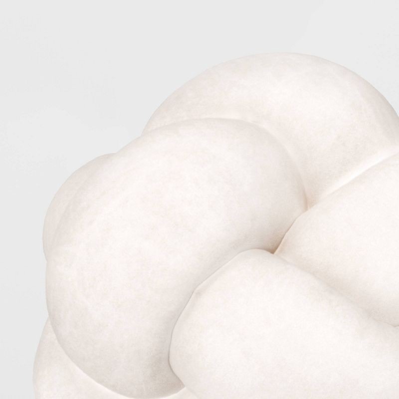 slide 4 of 4, Shaped Knot Pillow Ivory - Room Essentials™, 1 ct