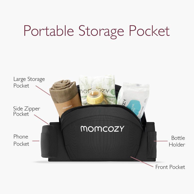 slide 4 of 8, Momcozy Hip Seat Carrier, 1 ct