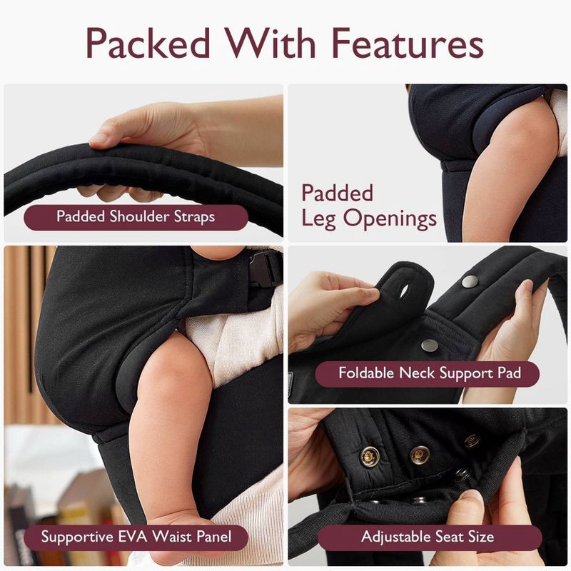 slide 7 of 10, Momcozy Baby Carrier - Newborn to Toddler, 1 ct