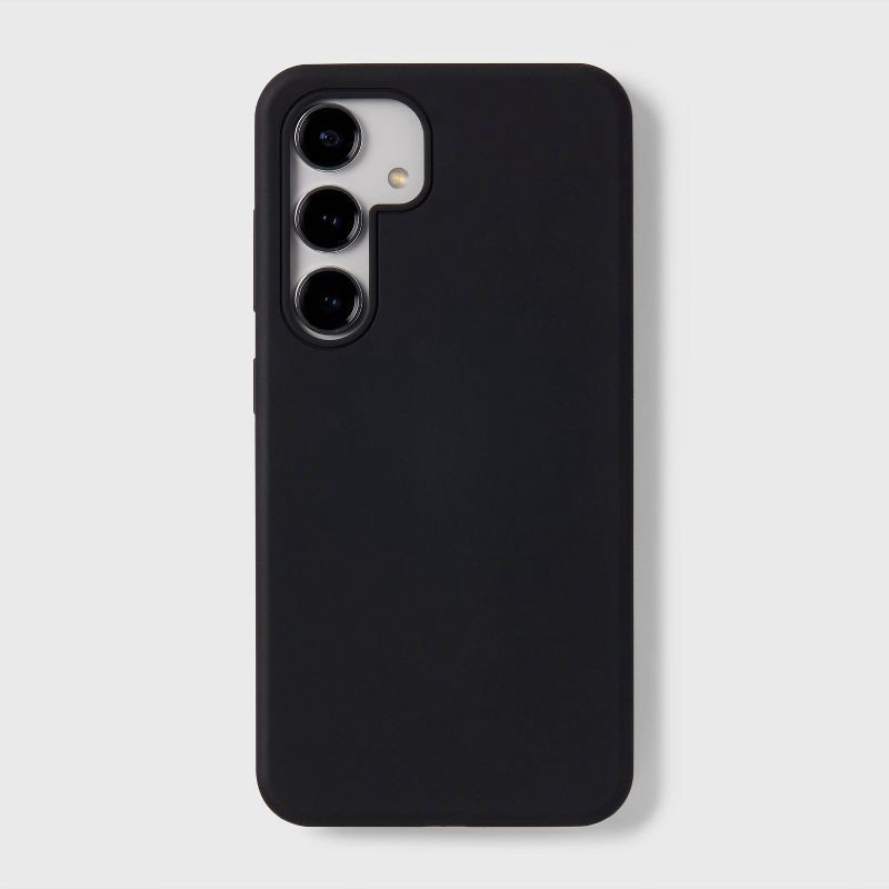 slide 2 of 4, Samsung Galaxy S24 Silicone Phone Case - heyday™ Black, 1 ct