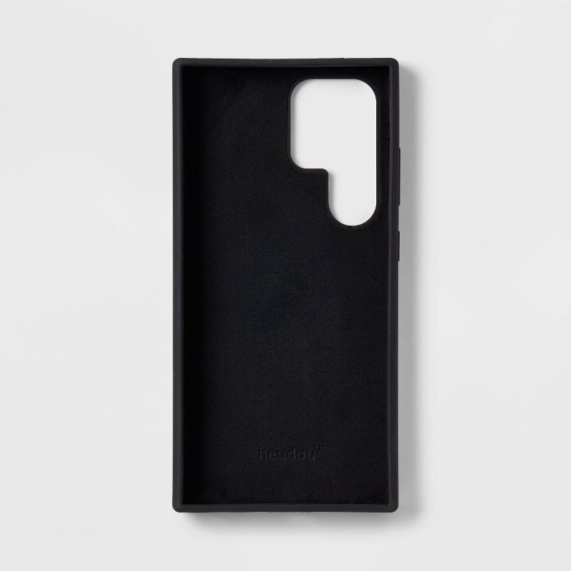 slide 4 of 4, Samsung Galaxy S24 Ultra Silicone Phone Case - heyday™ Black: Solid Pattern, Electronics Accessory, 1 ct