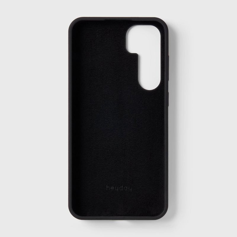 slide 4 of 4, Samsung Galaxy S24+ Silicone Phone Case - heyday™ Black: Solid Pattern, Compatible with S24+, 1 ct