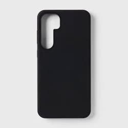 Samsung Galaxy S24+ Silicone Phone Case - heyday™ Black: Solid Pattern, Compatible with S24+