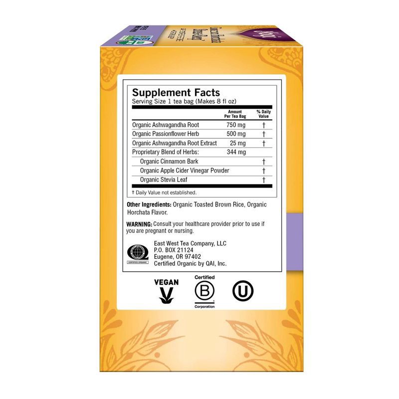 slide 4 of 6, Yogi Cinnamon Horchata Stress + Sleep - 16ct/1.12oz, 16 ct; 1.12 oz
